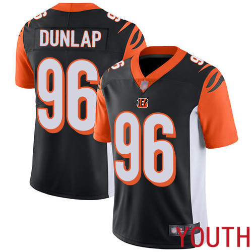 Cincinnati Bengals Limited Black Youth Carlos Dunlap Home Jersey NFL Footballl #96 Vapor Untouchable